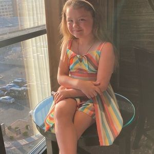 Bonnie Jean size 7 sundress with built-in shorts